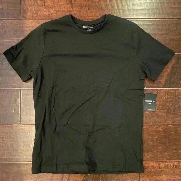 Forever 21 Men’s Pack of 2 Black Shirts - Picture 2 of 4